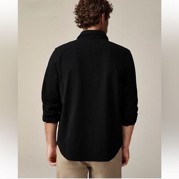 NWT J CREW Seaboard soft-knit shirt in black - Picture 3 of 9